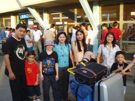 NAIA Airport w Glase family